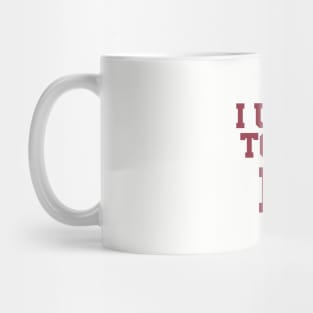 Seventeen, burgundy Mug